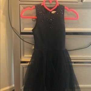 Girls Black Poofy Dress